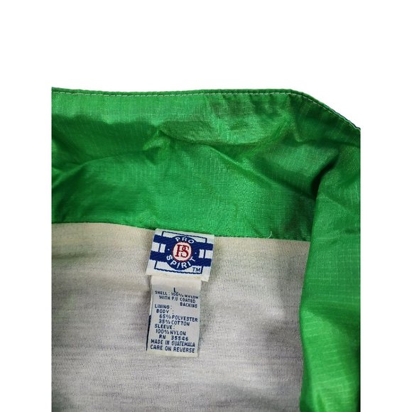 Pro Spirit Size L Large Vintage Windbreaker Jacket Green Blue Black - Picture 4 of 5